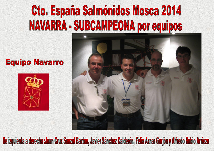 Navarra, subcampeona por equipos y 4&ordf; clasificada en los Nacionales de Salm&oacute;nidos Mosca y Lance